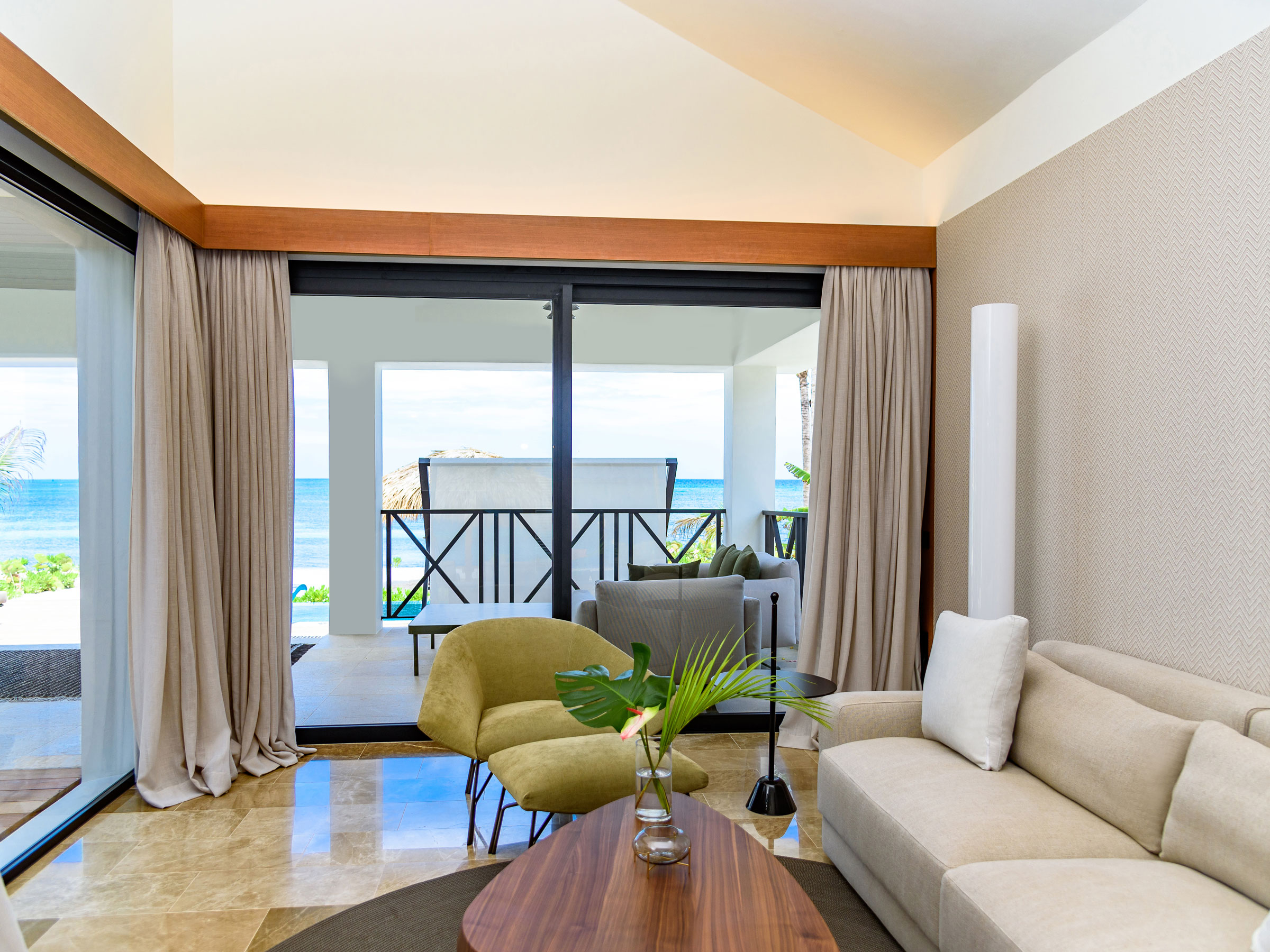 Beach Villa Living Room in Jamaica
